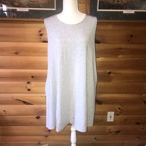 Heather gray tunic with pockets- new never worn